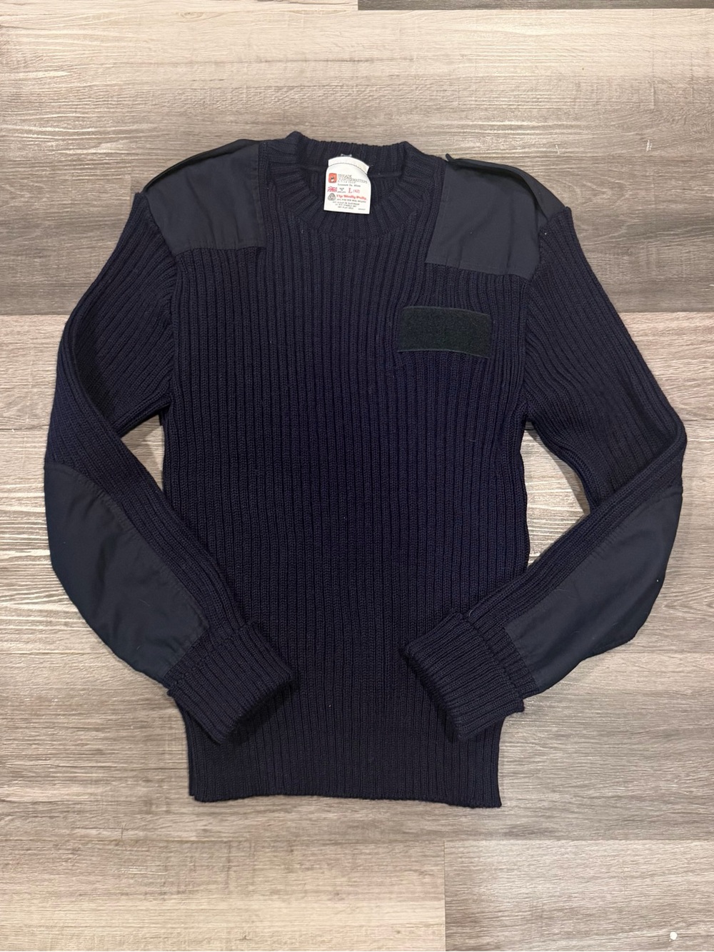 Vintage Brigade Quartermasters Woolly Pulley Navy Mens Sweater L 100% Wool